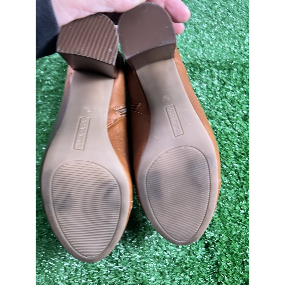 Crown Vintage Tessford Leather Block Heels 9.5 Lace Up Platform Oxfords Shoes - Picture 8 of 12
